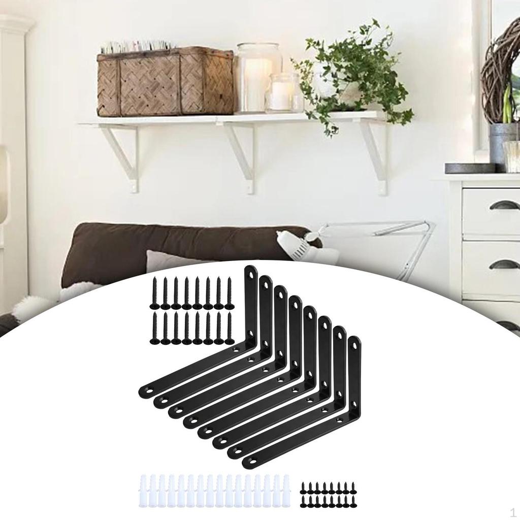 Wall Mount Shelf Supports - Pack of 8