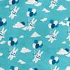 Royal Velvet Fabric Polyester For Sewing - Motif Rabbit With Balloons