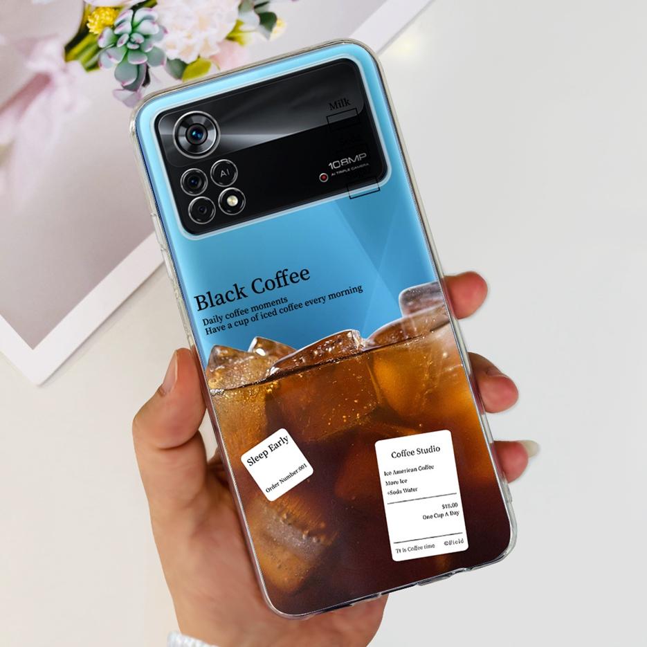 Für Xiaomi Poco X4 Pro 5G Hülle Stilvolle Bemalte Abdeckung Weiche Silikon Handyhülle Für Xiaomi Poco M4 Pro 5G M4Pro X4Pro Fundas Coque