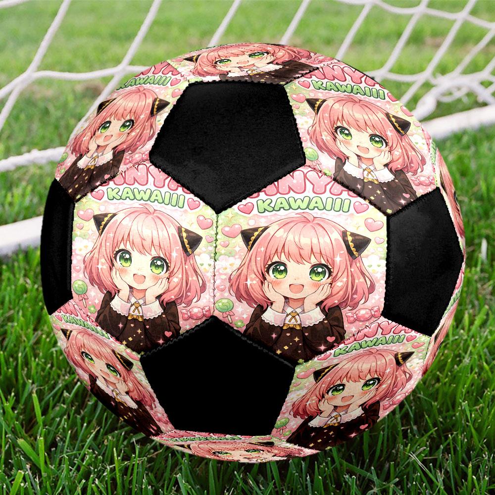 1pc SPY FAMILY Soccer Ball Size 5 Indoor Soccer Ball Fashion Colorful Backyard Game - Great For Sports Fans Gift HE43