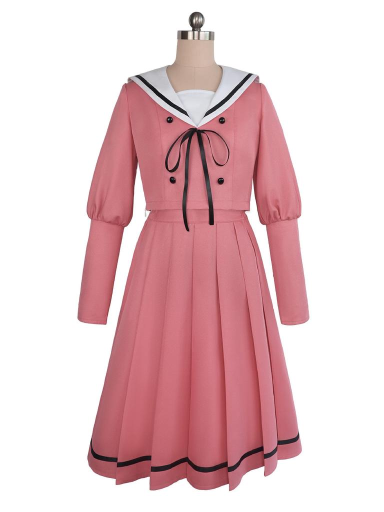 Incense Flower Cosplay Costume & Kurikuniko Anime JK School Uniform