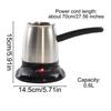 Electric Turkish Coffee Maker 600ml Electric Stainless Steel Turkish Tea Pot Coffee Kettle For Home Apartment Office Kitchen