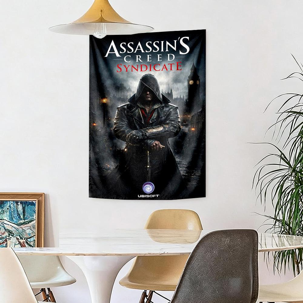Assassin's Style Wanddeko Wandteppich Kunst Für Haustier-Gedenken Geburtstag Hochzeitsparty Kulisse Familiengeschenk