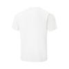 Li-Ning Badfive Letter Print Round Neck Quick-Dry Breathable Short Sleeve T-Shirt Men Tops Off-White ATSU079-1