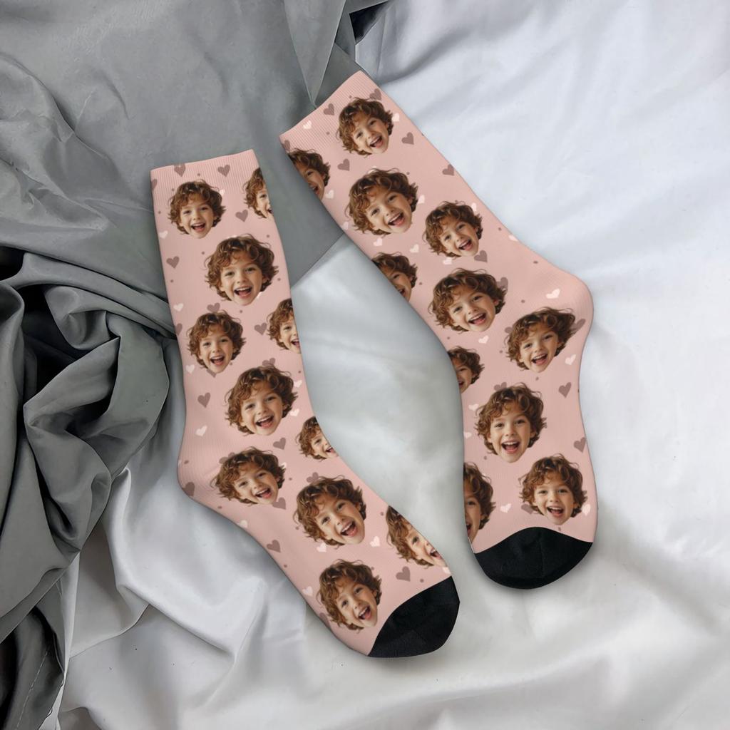 Maßgeschneiderte gesichtsgeformte Socken Unisex personalisierte Socken Personalisierte Socken mit Bild Fotosocken Maßgeschneiderte Socken als Geschenk