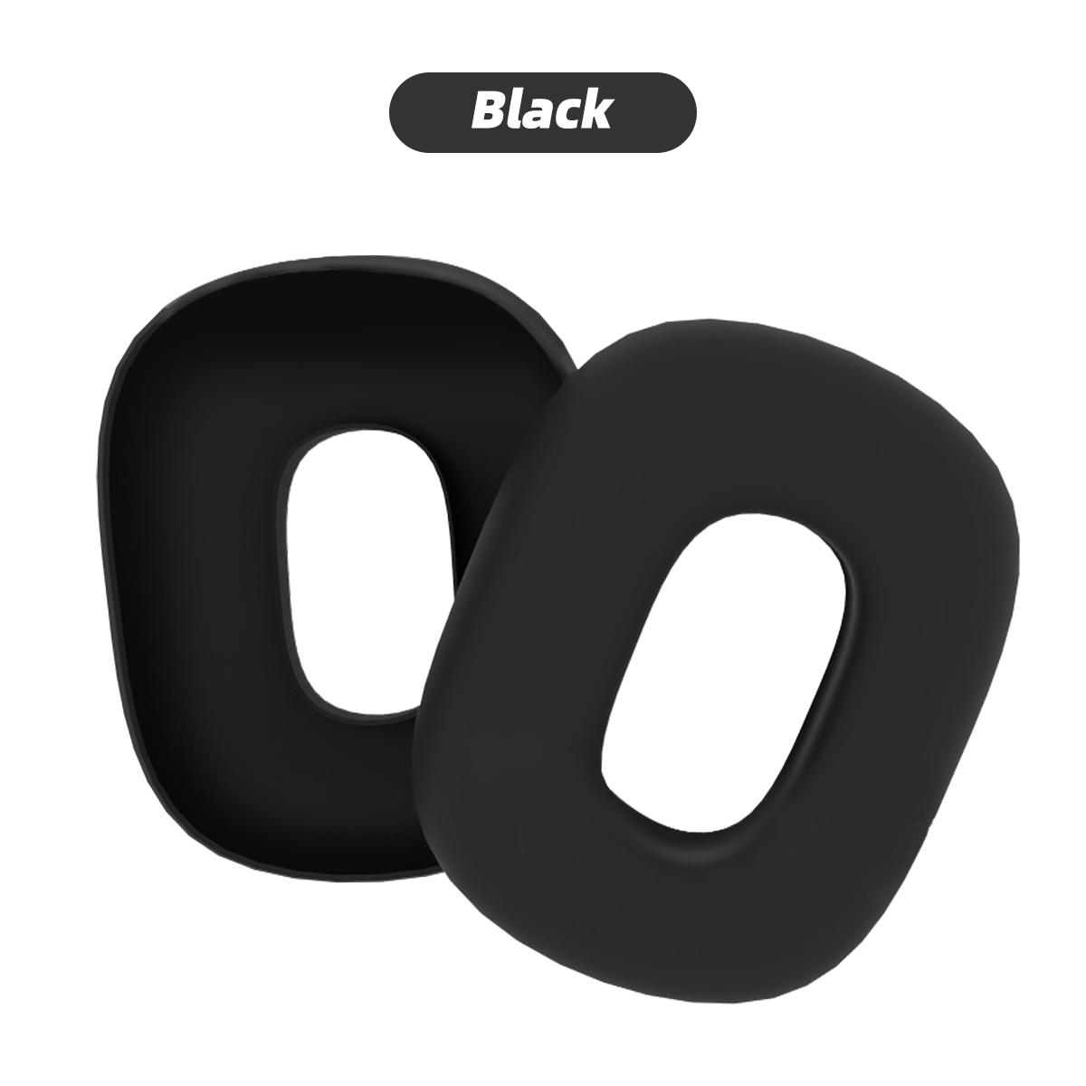 

Fonken для AirPods Max Сменные силиконовые амбушюры Чехлы для наушников Подушечки для наушников Защитный чехол с рукавом Аксессуар для гарнитуры чёрный