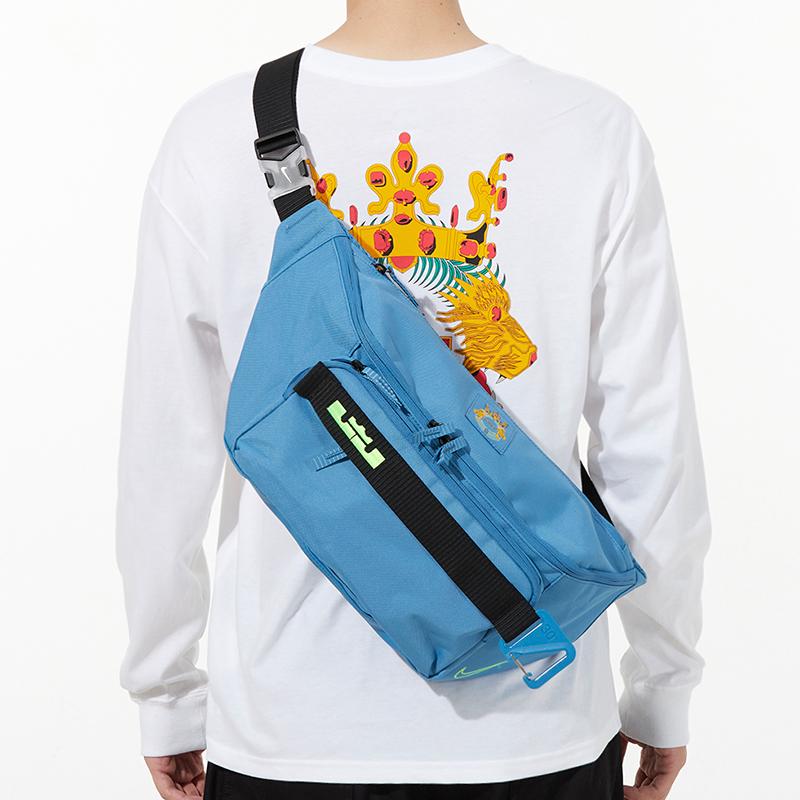 Nike Fabric Shoulder Bag Crossbody Bag Sling Bag Fanny Pack Unisex Blue Casual DB2478-469