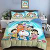3Pc Multiple Styles D-Doraemon Cartoon Printed Bedding Set 1 Duvet Cover,2 Pillowcases Boys Girls Children Luxury Gifts