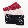Warm And Stylish Ear Warmer Winter Headband For Women Lightweight New Pearl Knitted Cross Headbands