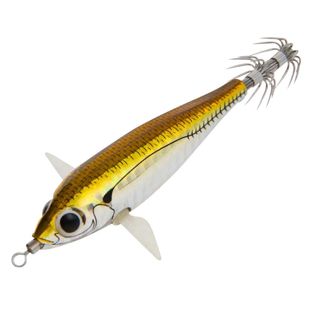 83mm Luminous Squid Lure Night Fishing Lamp Hook Double Hook Cuttlefish Attracting Lure Fish Shaped for Saltwater Freshwater