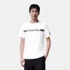 Calvin Klein Comfortable Commuting Minimalist Letter Print Cotton Basic Short Sleeve T-Shirt Men Tops Moonlight-White 40IC861