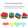 Montessori Geometric Stacking Rings & Shape Matching Toys for Toddlers