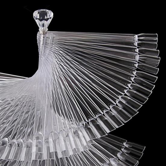 Nail Color Display Card Smooth Edge Polish Long Lasting Excellent Clear Gel Displaying Stand for Salon