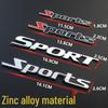 3D Sport Metal Car Logo Emblem - Modified Vehicle Decal for Tail, Door, and Side Panels
