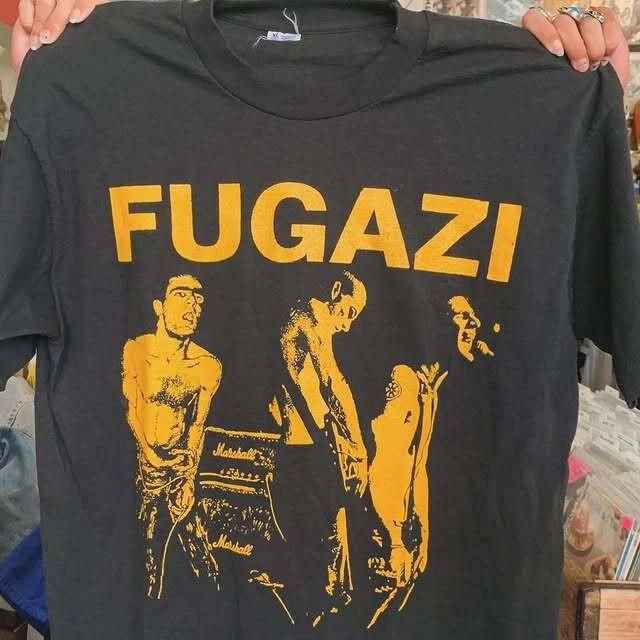 Fugazi Punk Band Retro Style Black Unisex Tshirt Men Women S-5XL WA0272 Unisex T-Shirt M
