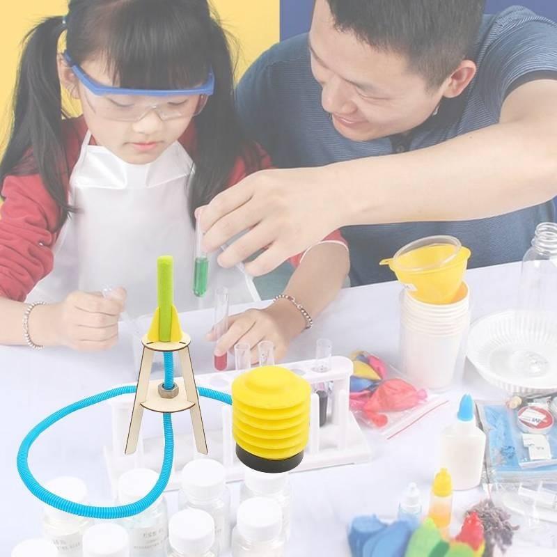 Educational Diy Handmade Rocket Launch Toy For Kids Wooden Material Customizable