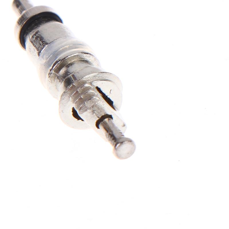 100Pcs Schrader Valve Core R12 Heavy Duty for Car Air Conditioner and Bicycle Tire Leak Prevention Solution