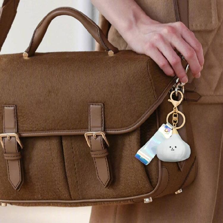 Farm Themed Vegetable Keychain Key Organsier Charm Pnedant With Carrot Mushroom Garlic Design Rubber Gift