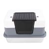 Stainless Steel Cat Litter Box Enclosed Metal Litter Box Large Odor Control Covered Metal Litter Pan for Home