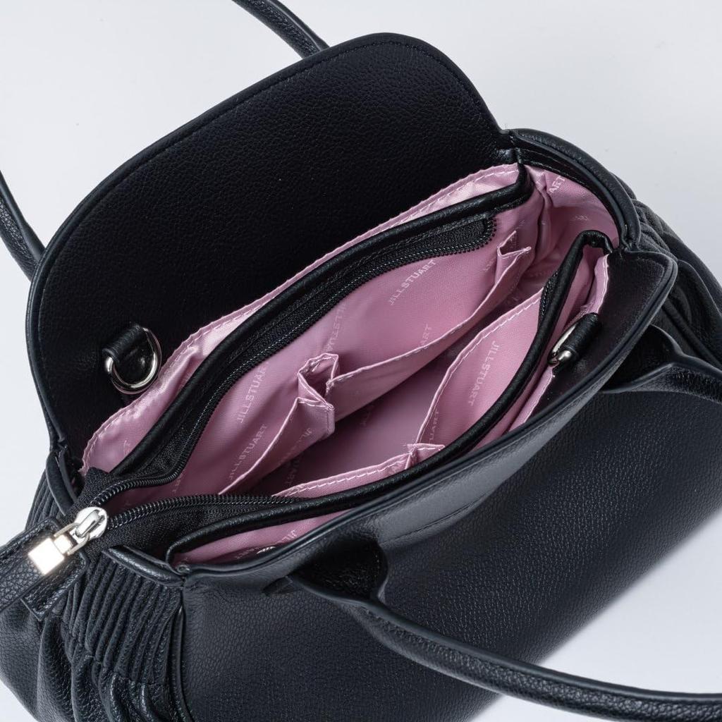 Jill Stuart Handbag Crystal Buckle Feminine Belt Design JSLH5CH2 Black 2-Way [Implub] Women's