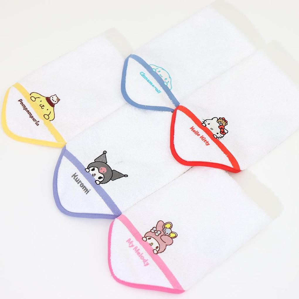 [Renoma] Premier Farm Sanrio Characters Basic Ring Hand Towel 5-Piece Set_0E5AU61735