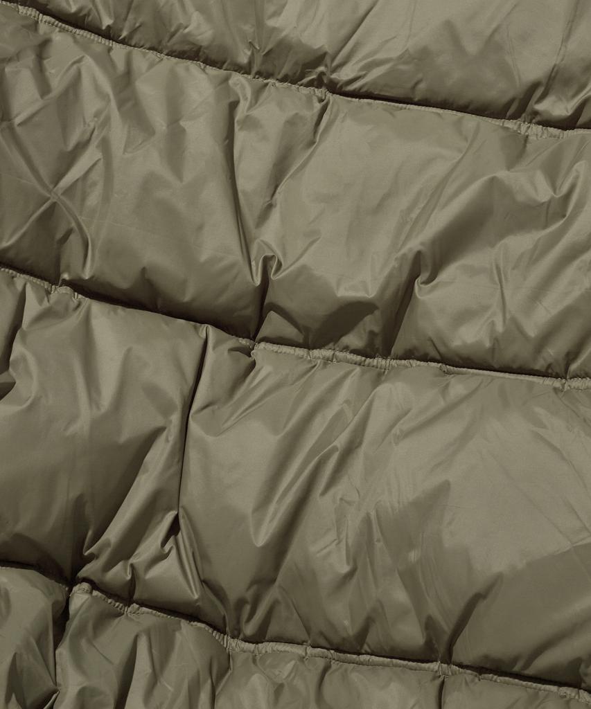 Suade Hooded Puffer Jacket [Khaki]
