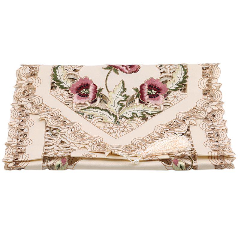 1ks Table Runner ubrus pro party květinové stoly dekorace svatební polyester