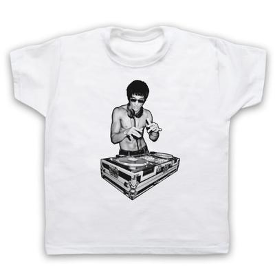 DJ BRUCE LEE ICONIC MARTIAL ARTIST HONG KONG UNOFFICIAL KIDS CHILDS Boys Baby Children T-shirt