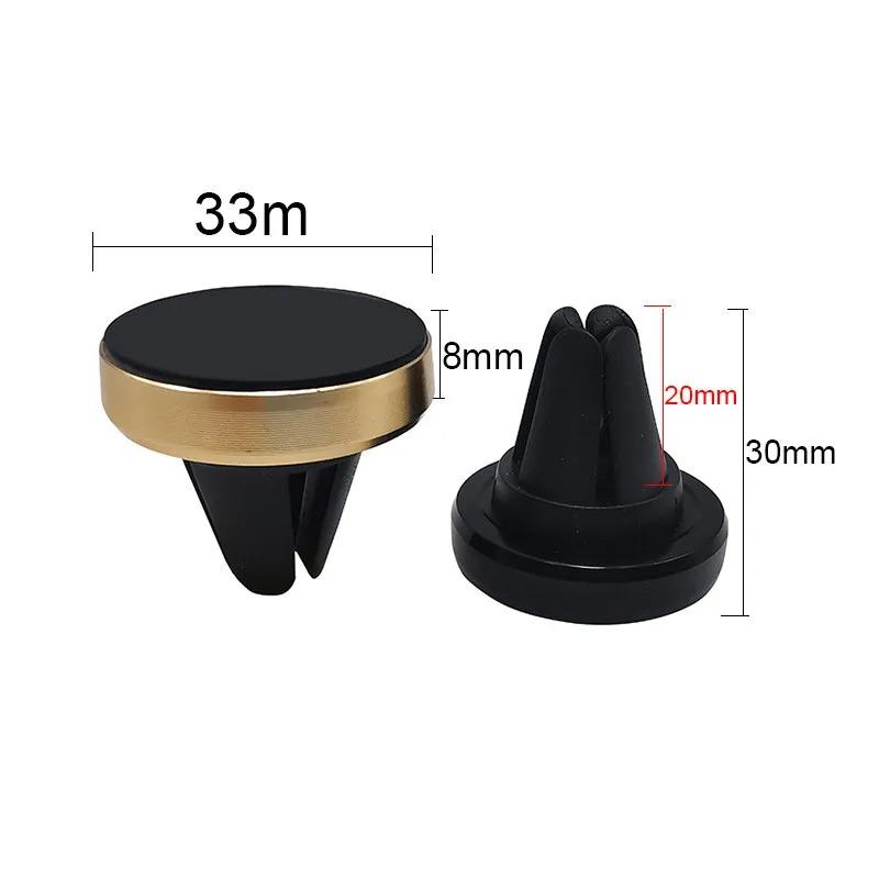 Nové kovové mini magnetické sání s magnetem Univerzální držák s magnetem pro výstup vzduchu na mobilní telefon