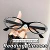 5 Colors Blue Light Blocking Reading Glasses Women's Luxury Diamond Frame Presbyopia Trendy Unisex Men HD Far Sight Eyeglasses