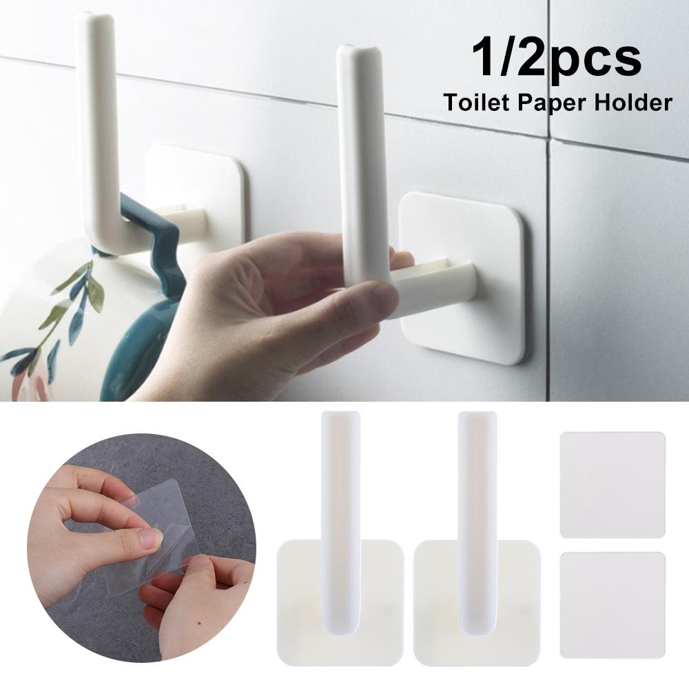 Bathroom Self-adhesive Cutting Board Pot Lid Holder Tissue Hanger Toilet Paper Holder Storage Racks