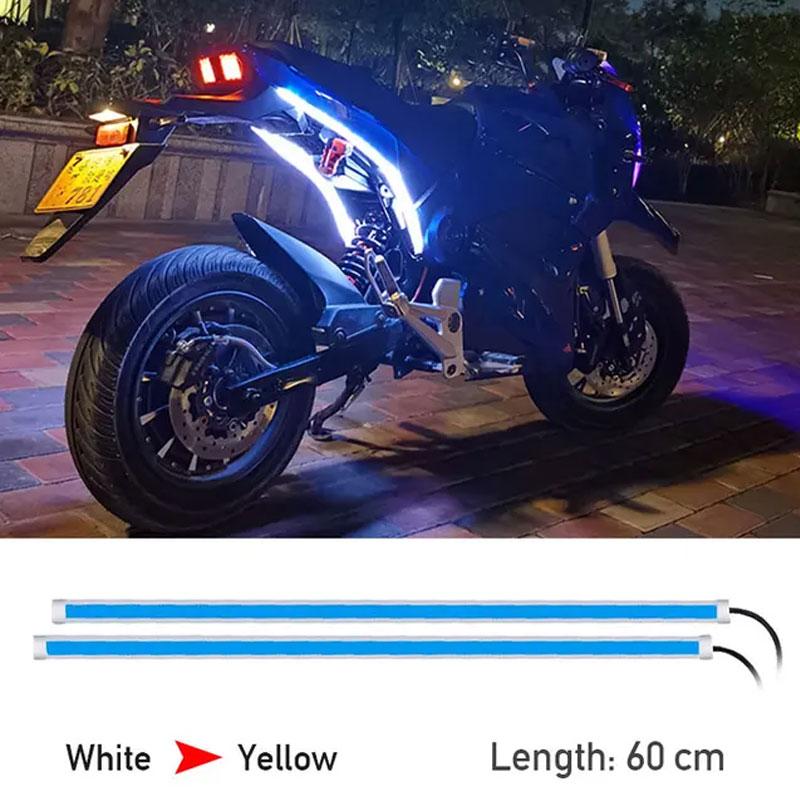 Motorcycle LED Turn Signal Light Daytime Running Light Tail Light DRL Waterproof Decoration Strip Brake Flowing Warning Light