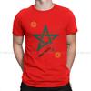 Morocco Flag His Star Is Green 100 Cotton T Shirt Vintage Punk Unisexs Tee Shirt Oneck Unisex Clothes