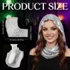 Comfortable Lightweight Sequins Scarf for Women Functions as Neck Warmer or Elegant Hair Decorative Hijab