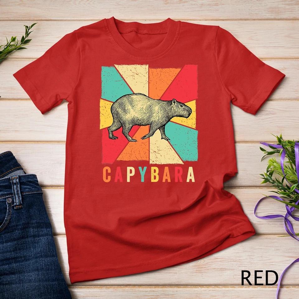 Retro Vintage Style Capybara Design - Capybara T-Shirt Unisex T-shirt 8 3XL