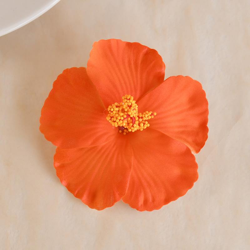 5/10Pcs Hawaiian Hibiscus Flower Summer Tropical Beach Birthday Party Table Decoration DIY Hair Decor Wedding Artificial Flowers