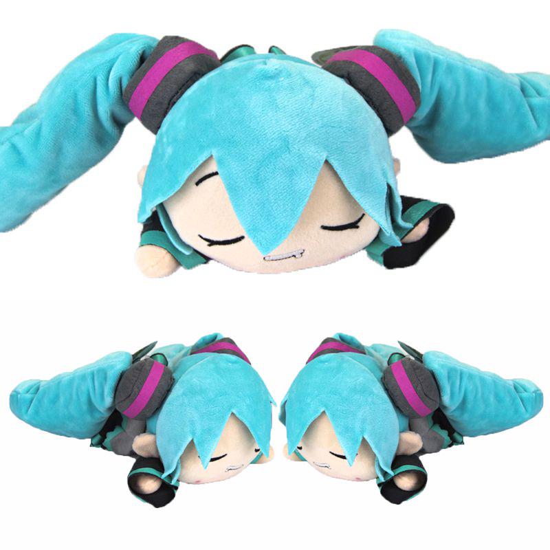 Anime Hatsune Miku Sleeping Drooling Soft Stuffed Doll Plush Toy Gift