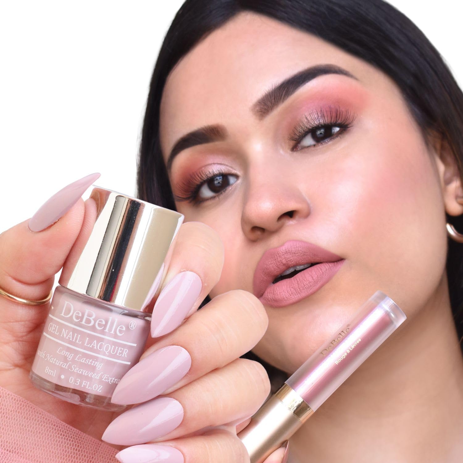 

DeBelle Makeup set of 2 (Majestique Matte Liquid Lipstick (3.5ml) & Gel Nail Lacquer (8ml) | Smudge-Proof, Long-Lasting Lipstick and Quick Drying