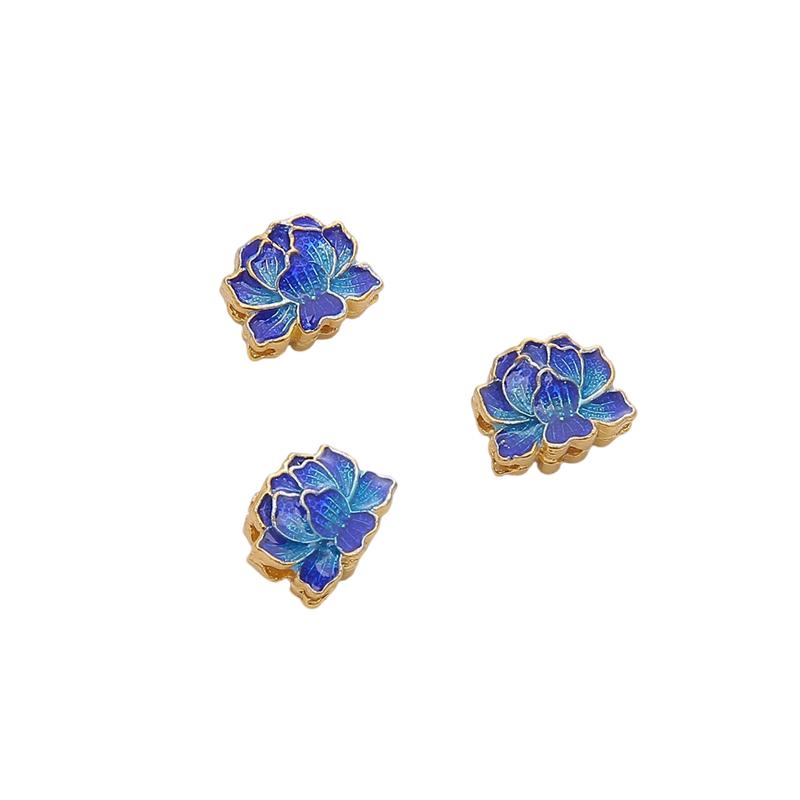Copper Cloisonn Beads Charm Accessories For DIY Jewelry Making Bracelet Earring Necklace