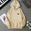 Print Unisex Thickened Fleece Hooded Sweatshirt Hooded Autumn Warm Sweatshirt Women's Sweatshirt Men's Sweatshirt