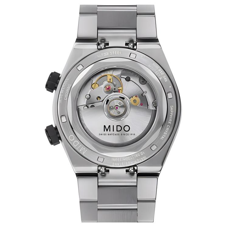 MIDO Helmsman automatic mechanical movement 100 meters waterproof men's watch Swiss watch 40mm black dial stainless steel strap M047.507.11.051.00