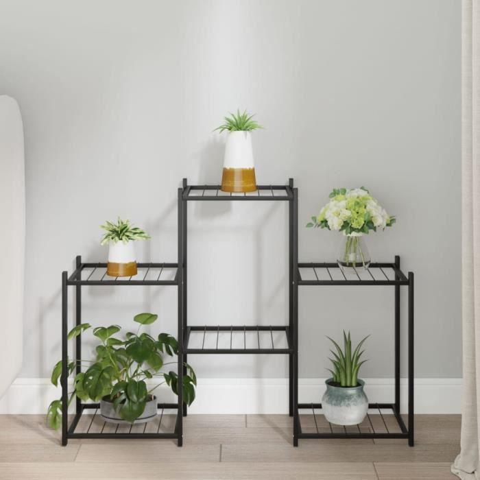 343125 vidaXL Planter 83x25x60 Cm Black Iron