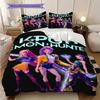 K-Pop Themed Poster Bedding, Duvet Cover, Pillowcase, Home Decoration, Birthday Gift (1 * Duvet Cover+2 * Pillowcase, Coreless)