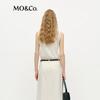 MO&Co. Acetate Cotton Blend High-Neck Knit Vest