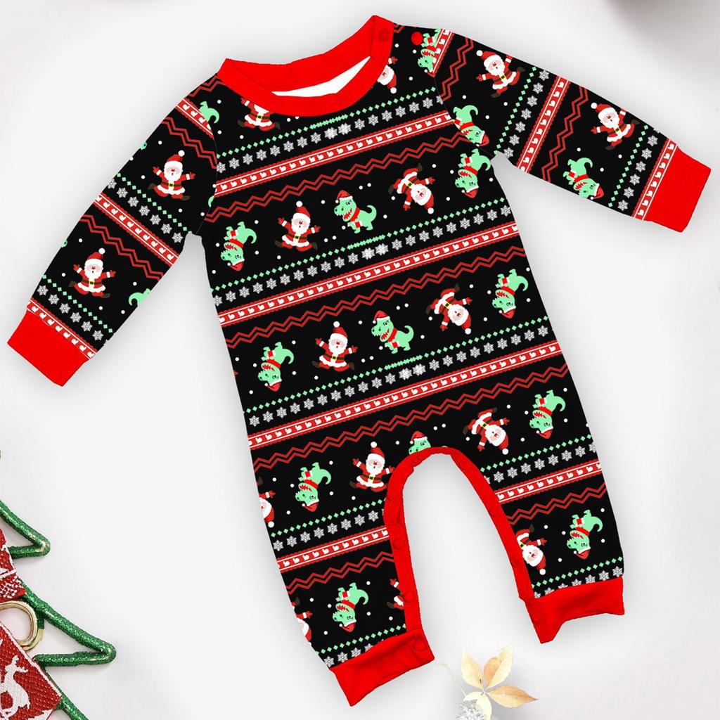 Christmas Parent Child Family Set Home Furnishings Christmas Pajamas Two Piece Set