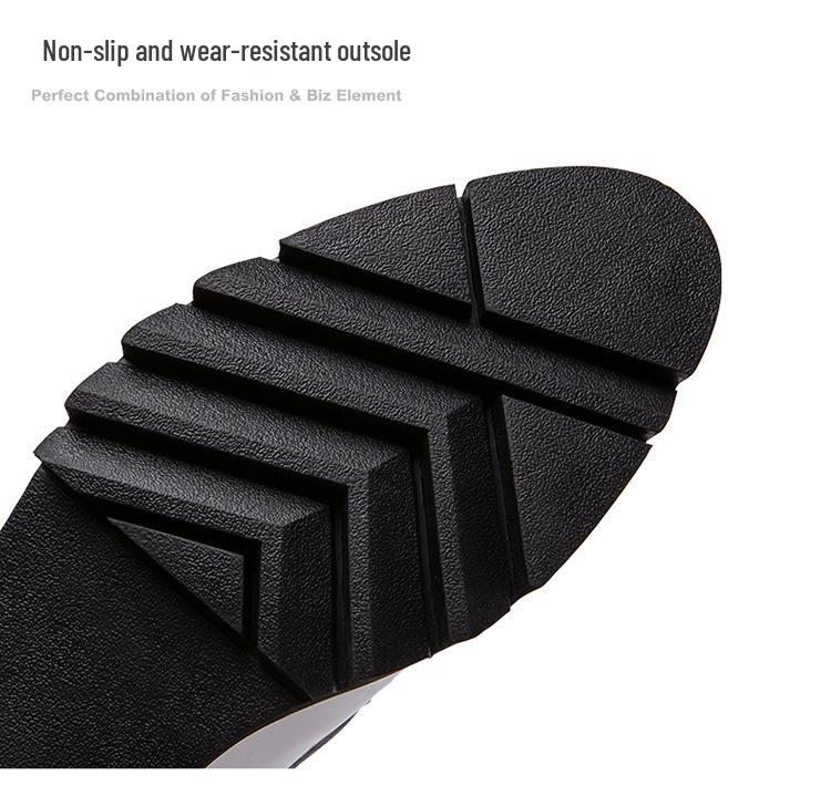 Men's Korean/British Style Leather Shoes: Height-Boosting, Thick Sole for Wedding & Business Casual
