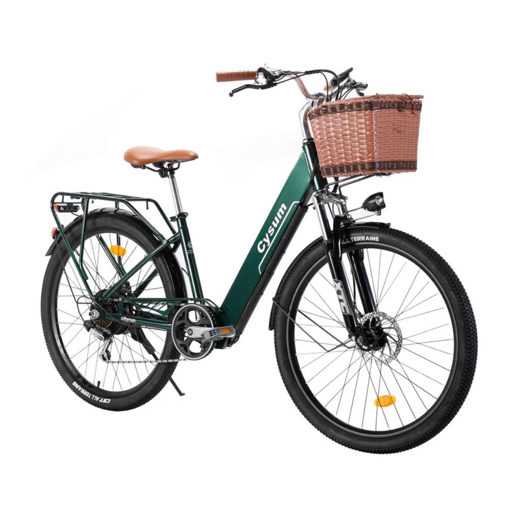 Cysum Cityrun-26 Electric Bike Adult 250W Motor 36V10AH Battery 26" Fat Tire Electric Bicycle