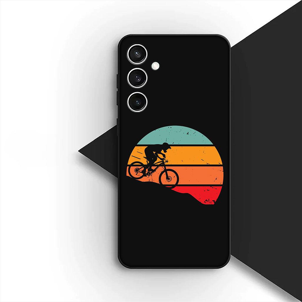 

for Samsung Galaxy S20 S22 S21 FE Ultra Plus A07 A17 A15 A16 A25 A57 A37 Phone Cover Case Mountain Bike Cycling Art Wallpaper Galaxy A17