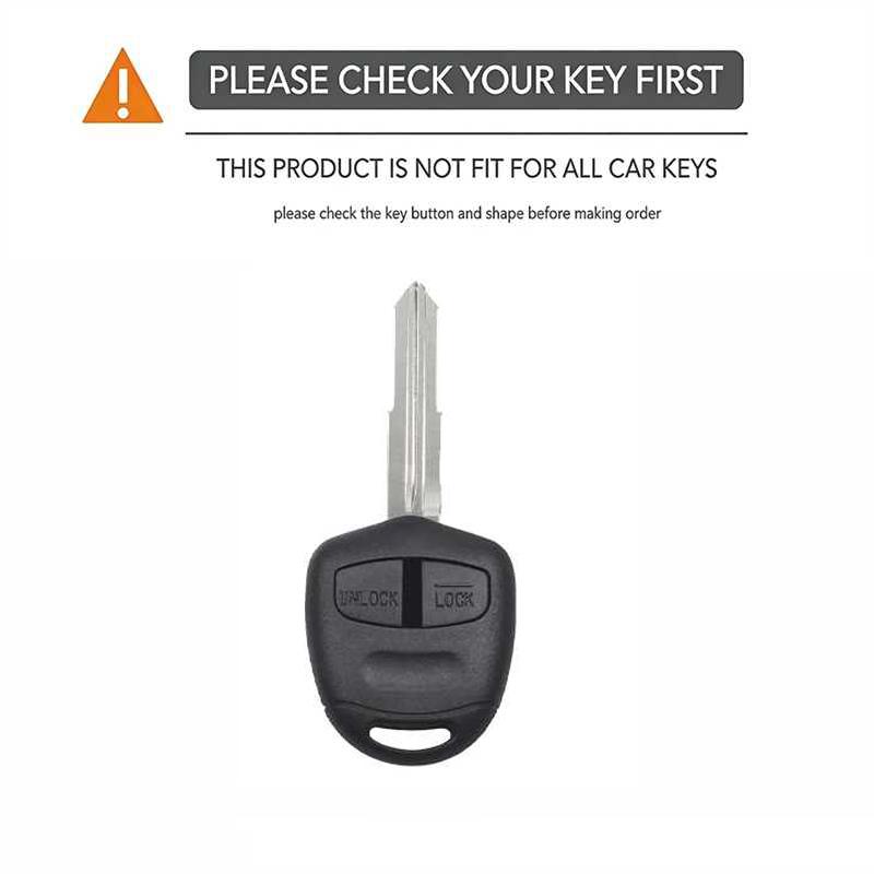 Silicone Key Case Cover Fit For Mitsubishi Evolution Lancer Ex Grandis Outlander Triton Pajero Asx Protected Fob