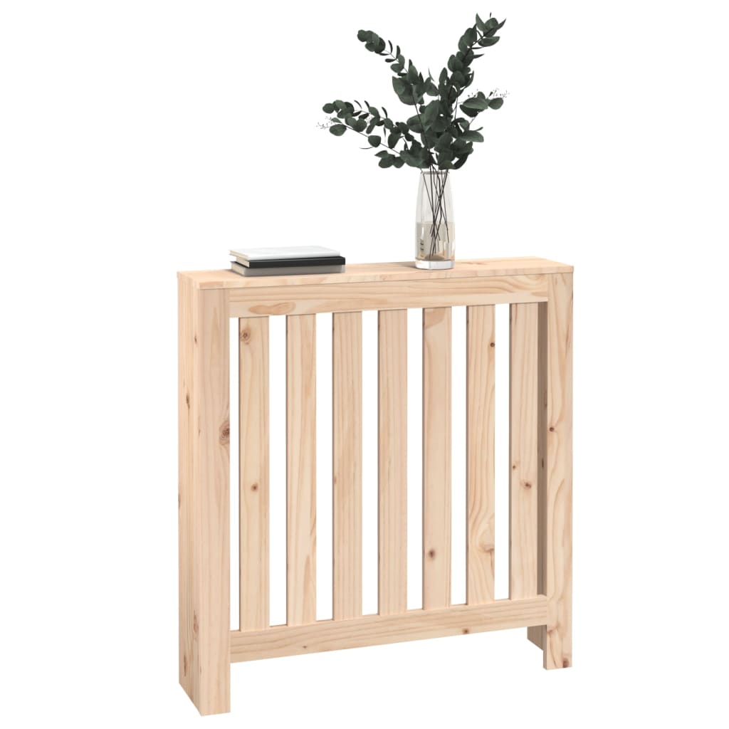 Vidaxl Radiator Cover, 79.5X19X84 Cm, Solid Pine Wood